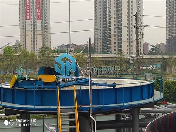 淺層氣浮機處理生活污水現場